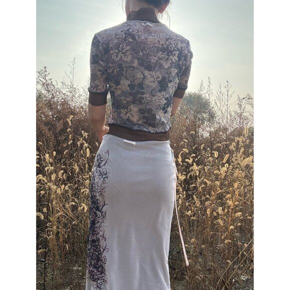 Jean Paul Gaultier grape vintage top skirt 2 piece mesh dress set. - Picture 8 of 13